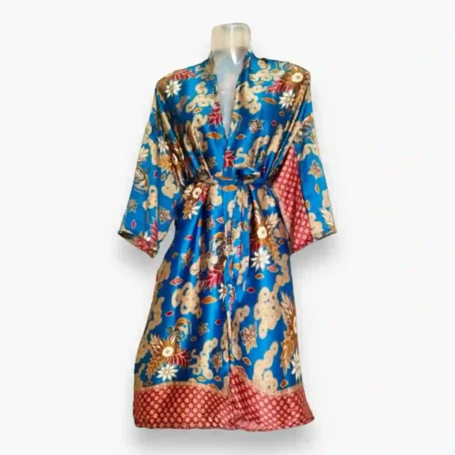 Elegant-blue-Floral-silk-Kimono-Bathrobe-gagg Elegant Blue Floral Silk Kimono Bathrobe - Luxurious and Stylish