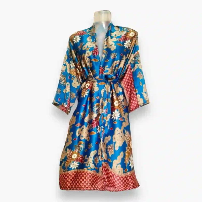 Elegant-blue-Floral-silk-Kimono-Bathrobe-gagg Elegant Blue Floral Silk Kimono Bathrobe - Luxurious and Stylish