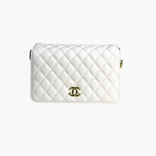 First-copy-Chanel-white-sling-bag-gagg 2-Photoroom First Copy Chanel White Sling Bag - Elegant and Versatile