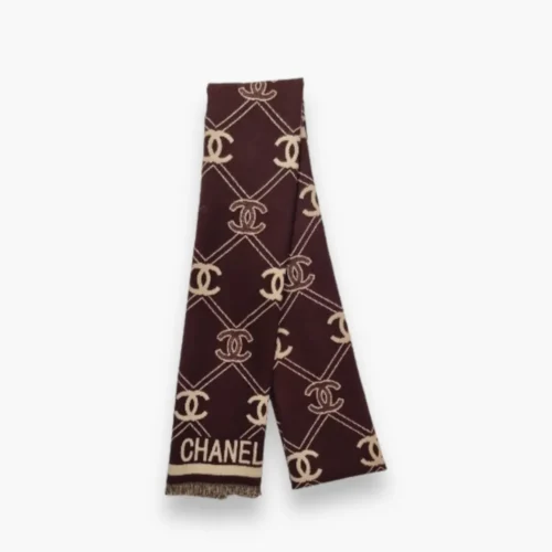 First-copy-Chanel-wool-stole-brown-gagg First Copy Chanel Wool Stole Brown - Elegant and Classic