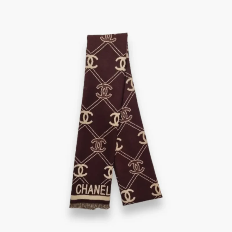 First-copy-Chanel-wool-stole-brown-gagg First Copy Chanel Wool Stole Brown - Elegant and Classic
