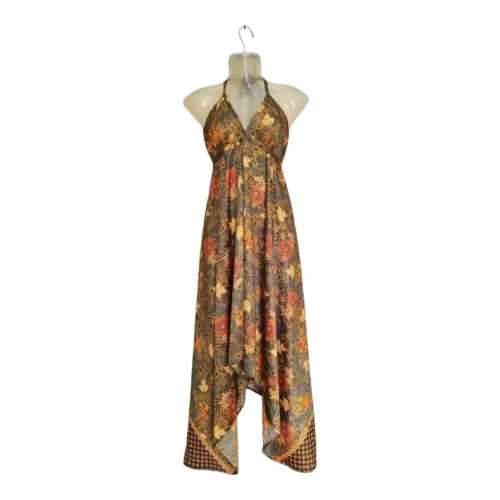 Grey-floral-silk-maxi-dress-gagg Grey Floral Silk Maxi Dress - Elegant and Sophisticated
