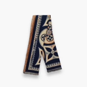 First Copy Louis Vuitton Wool Stole Dark Blue - Elegant and Classic