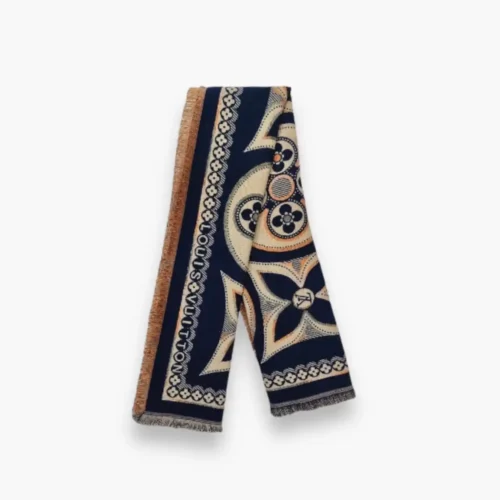 first-copy-Louis-Vuitton-wool-stole-darkblue-gagg First Copy Louis Vuitton Wool Stole Dark Blue - Elegant and Classic